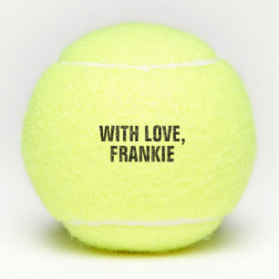 Personalised Monogram & Name Wedding Favour Tennis Balls