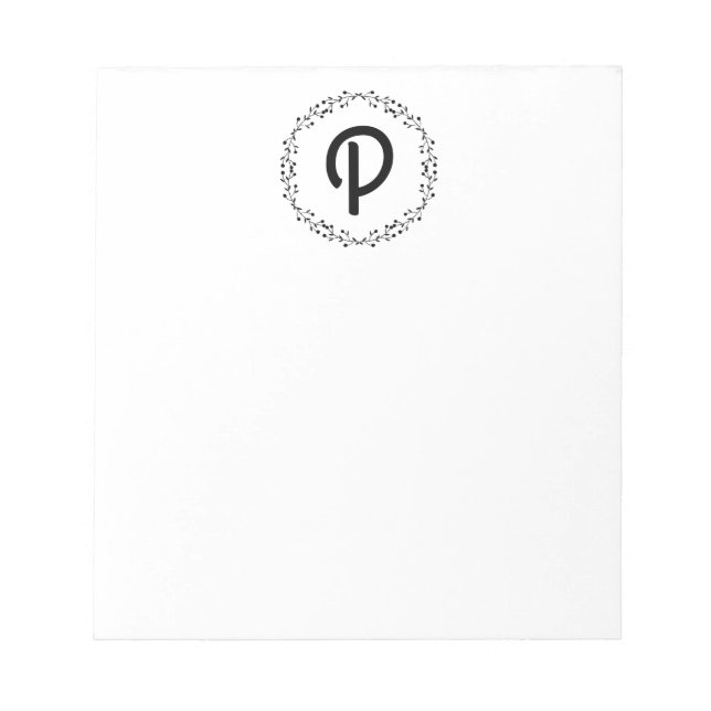Personalised Monogram Notepad (Front)