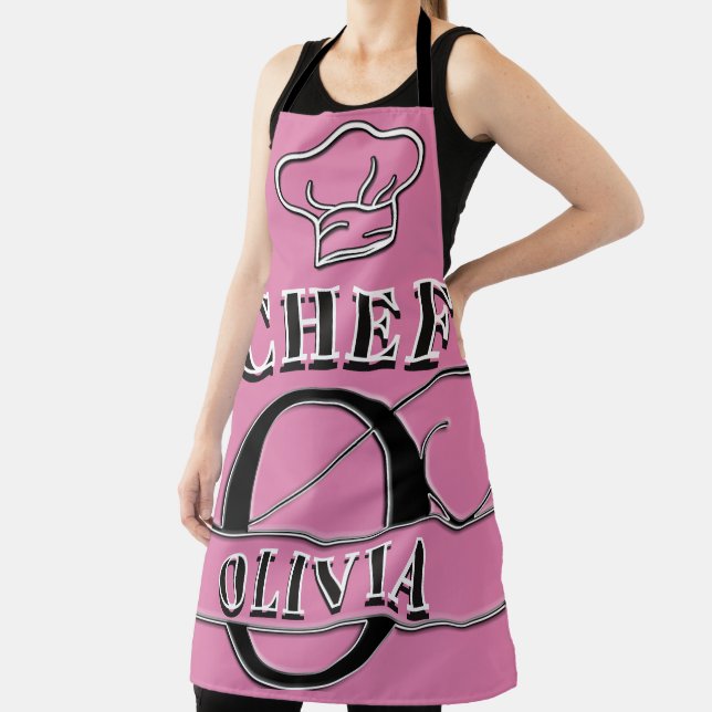 Personalised Monogram (O) Apron (Insitu)