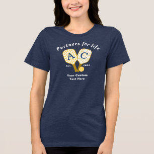 Personalised Monogram Partners Pickleball Tri-Blend Shirt