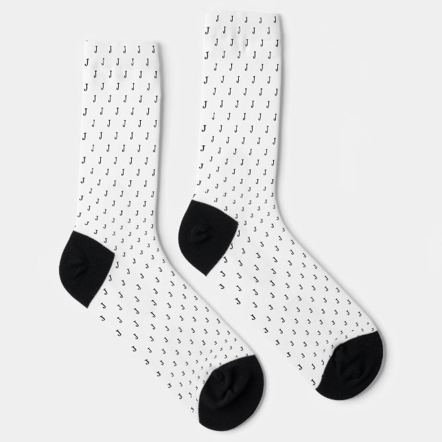 Personalised Monogram Pattern Socks (Right)
