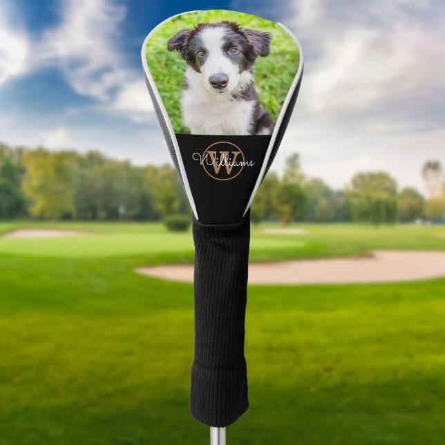 Personalised Monogram Pet Photo Family Dog Golf Head Cover (Creator Uploaded)