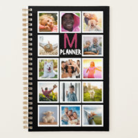 Personalised Monogram Photo Collage Planner - Desi