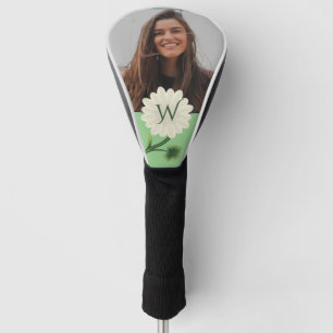 Personalised Monogram Photo Floral Daisy Golf Head Cover