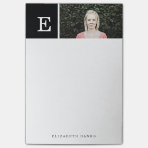 Personalised Monogram & Photo Post-it Notes