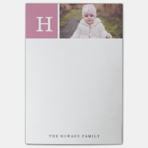Personalised   Monogram & Photo Post-it Notes