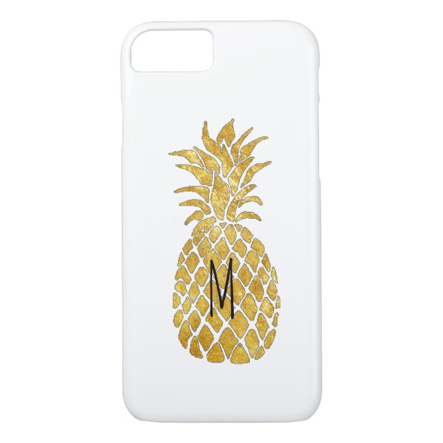 personalised monogram pineapple Case-Mate iPhone case (Back)