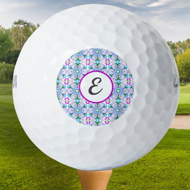 Personalised Monogram Pink Women's Golf Pattern Golf Balls (Creator Uploaded)