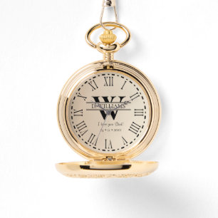 Personalised Monogram Pocket Watch