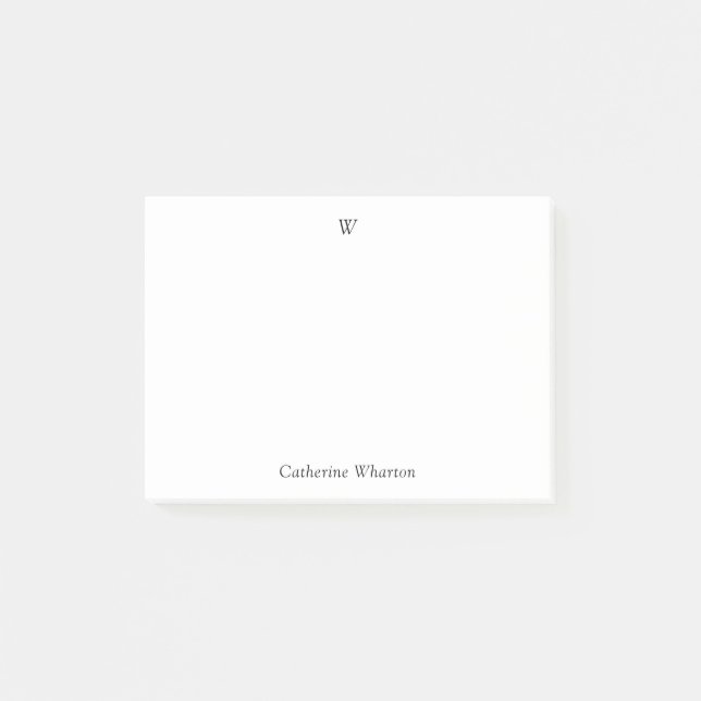 Personalised Monogram Post-it Notes (Front)