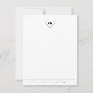 Personalised Monogram Professional  Card