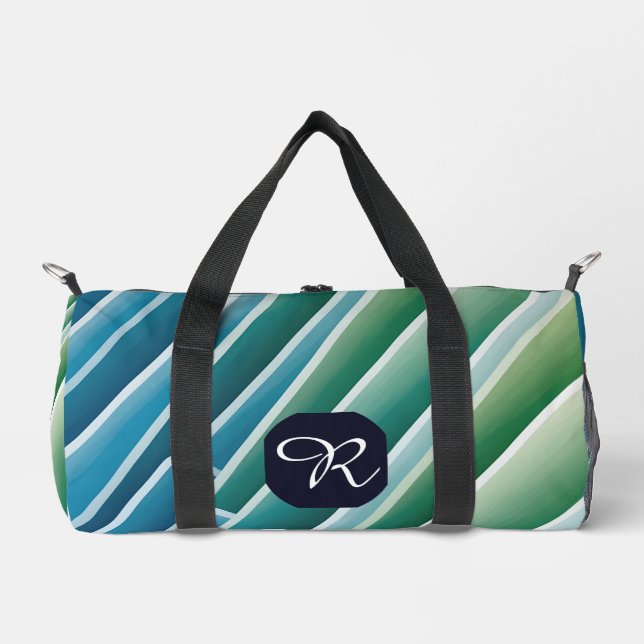 Personalised Monogram Small Duffle Bag - Abstract (Front)