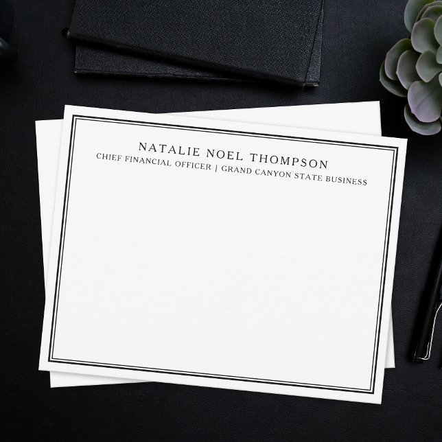 Personalised Monogram Stationary Custom Thank You Card (Creator Uploaded)