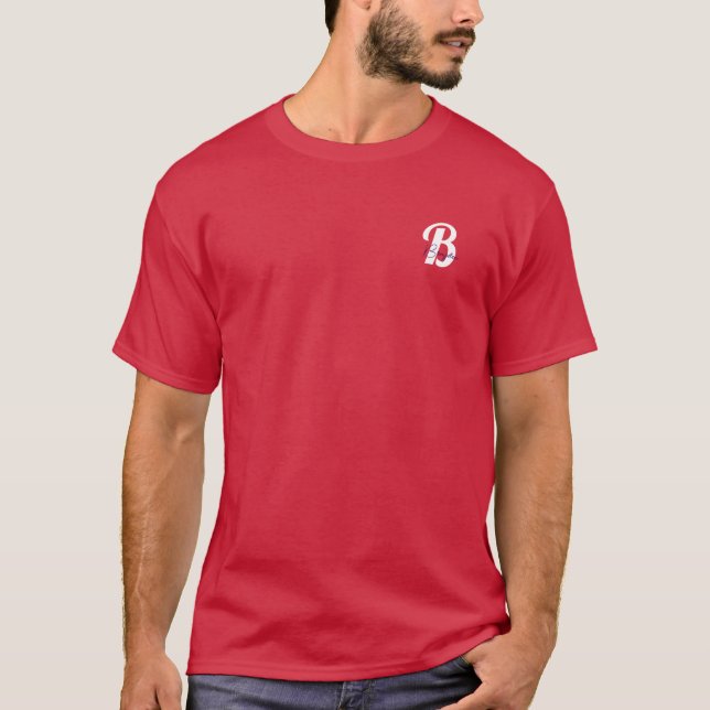 Personalised Monogram – Stylish Custom Design T-Shirt (Front)