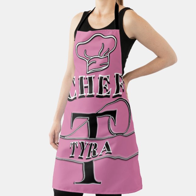 Personalised Monogram (T) Apron (Insitu)