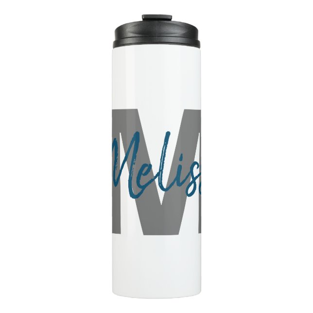 Personalised Monogram Thermal Tumbler (Front)