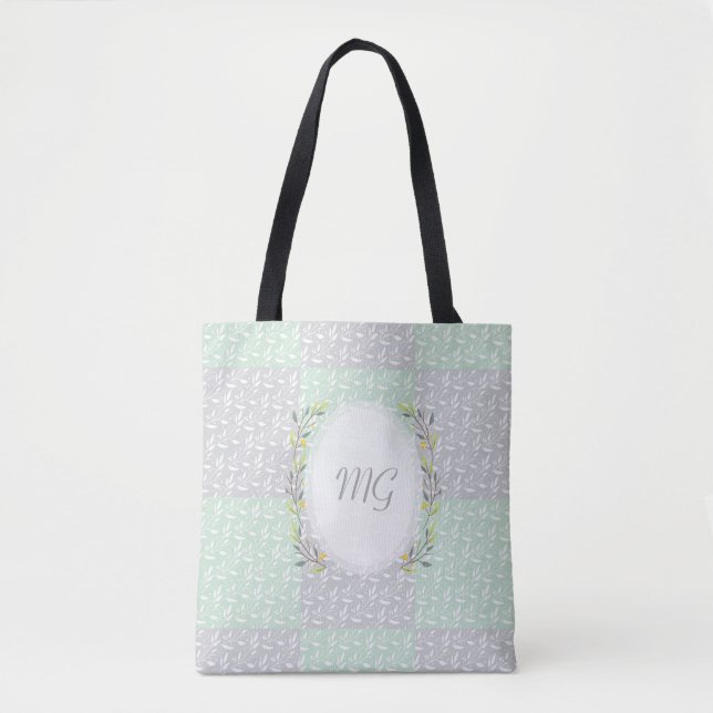 Personalised Monogram Tote Bag (Front)
