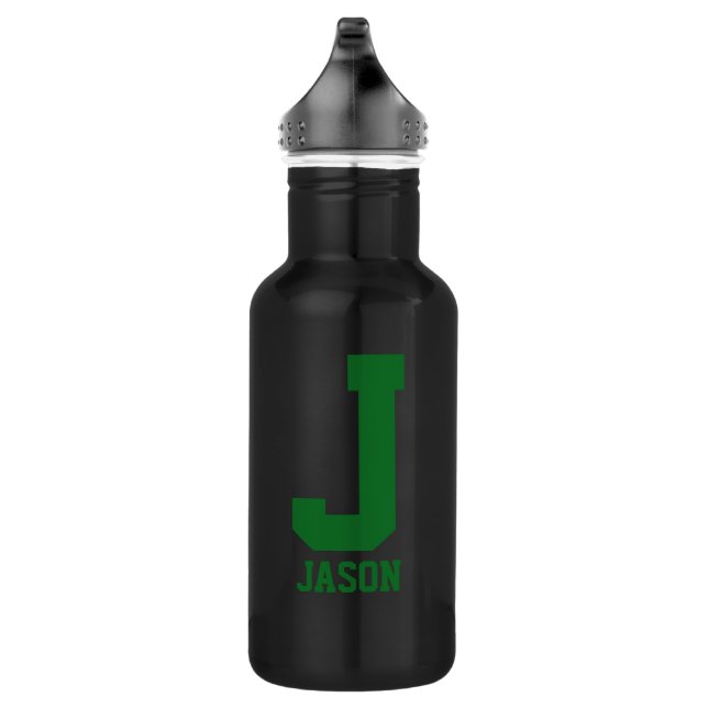 Personalised monogram Water Bottle | Sports Gift (Right)
