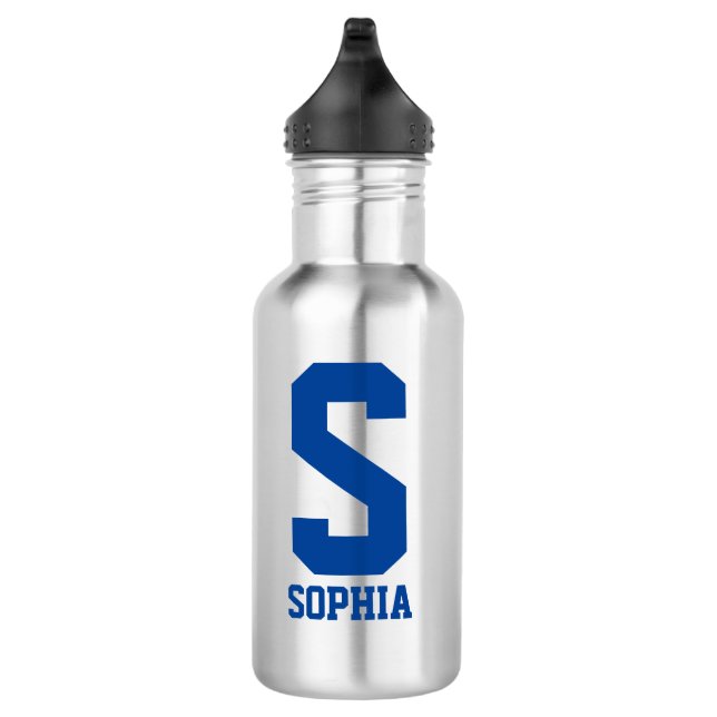 Personalised monogram Water Bottle | Sports Gift (Right)
