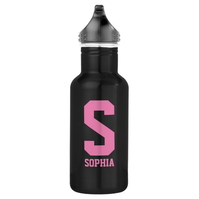 Personalised monogram Water Bottle | Sports Gift (Right)
