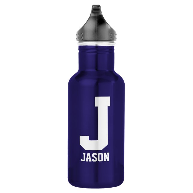 Personalised monogram Water Bottle | Sports Gift (Right)