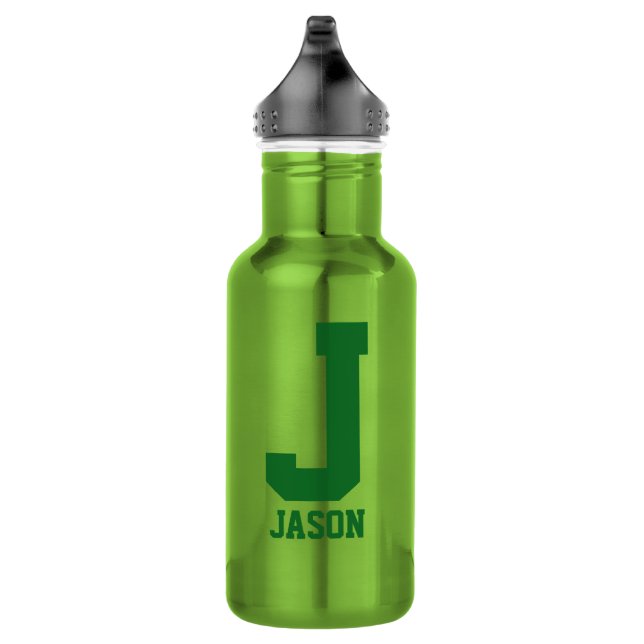 Personalised monogram Water Bottle | Sports Gift (Right)