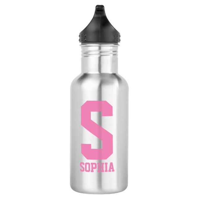 Personalised monogram Water Bottle | Sports Gift (Right)