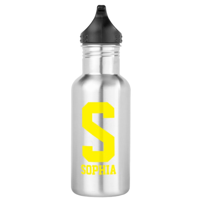 Personalised monogram Water Bottle | Sports Gift (Right)