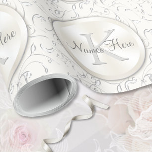 Personalised Monogram Wedding Wrapping Paper