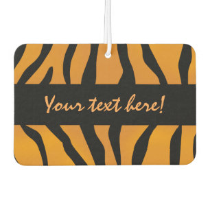 Personalised Monogram Wild Thing Tiger Stripes Car Air Freshener