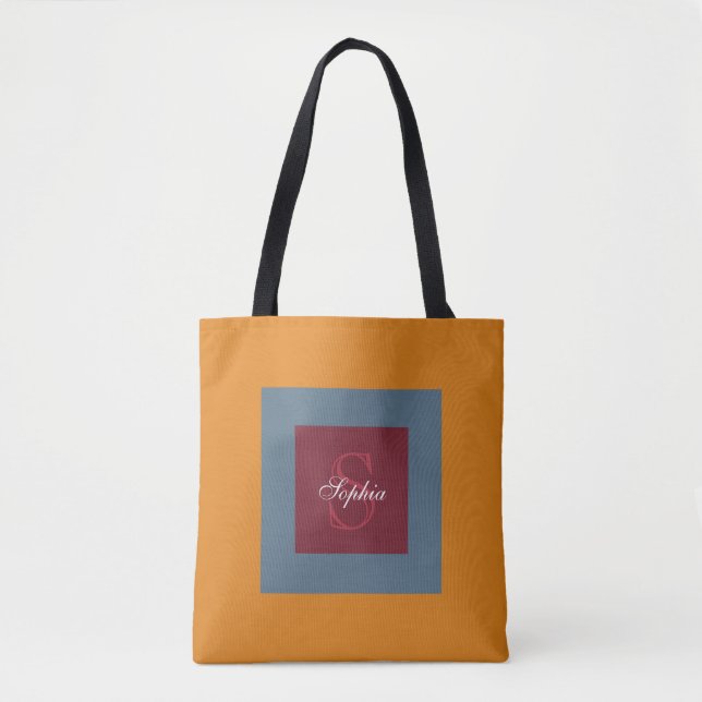 Personalised Monogram Winter Tote Bag (Front)