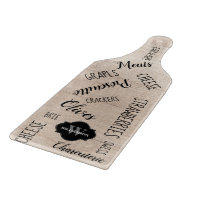 Personalised monogram Wood Print charcuterie Words