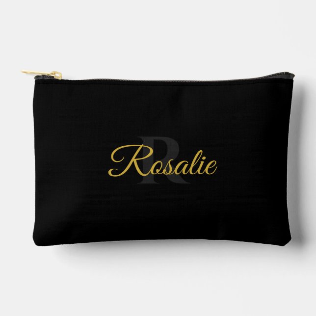 Personalised Monogram Zipper Pouch for Essentials (Front)