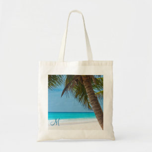 Personalised Monogrammed Beach Bags Palm Trees