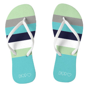 Personalised Monogrammed Colour Strips  Flip Flops