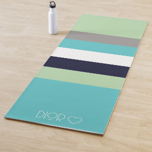 Personalised Monogrammed Colour Strips Yoga Mat