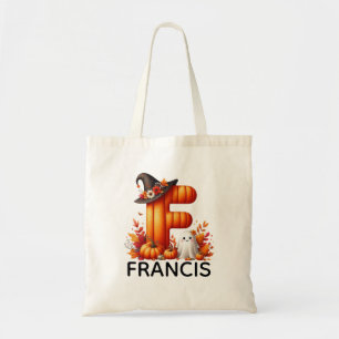 Personalised Monogrammed Halloween Tote Bag