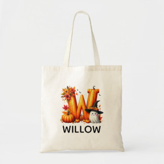 Personalised Monogrammed Halloween Tote Bag