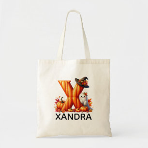 Personalised Monogrammed Halloween Tote Bag
