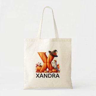 Personalised Monogrammed Halloween Tote Bag