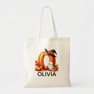 Personalised Monogrammed Halloween Tote Bag
