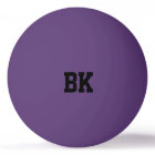 Personalised monogrammed initial ping pong balls