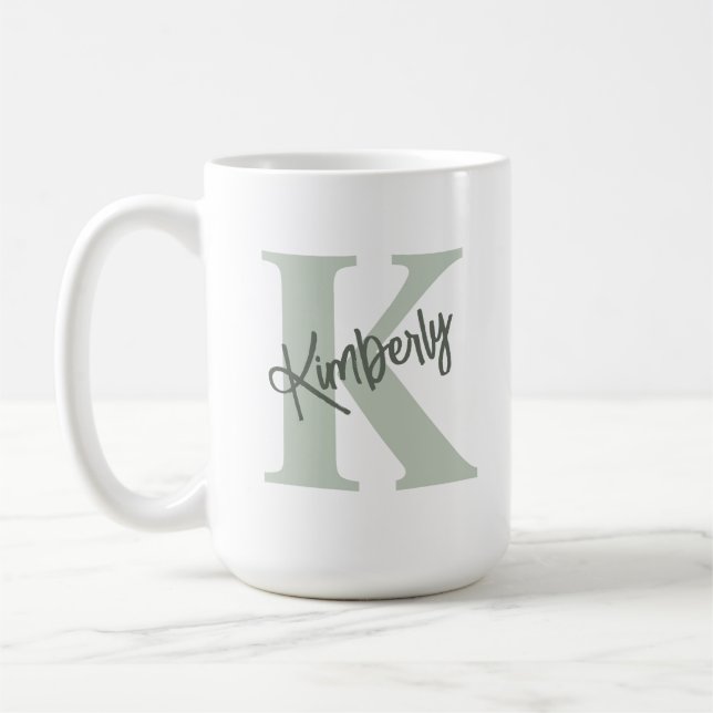 Personalised Monogrammed Name Coffee Mug (Left)