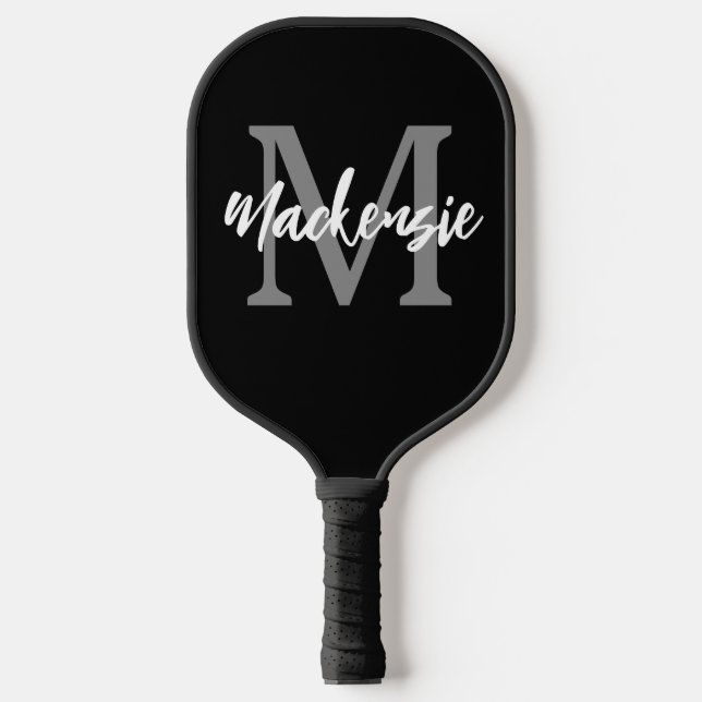 Personalised Monogrammed Name Custom Colour Pickleball Paddle (Front)