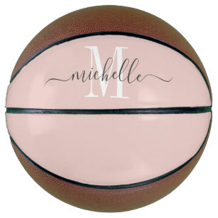 Personalised Monogrammed Pink Basketball