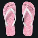 Personalised Monogrammed Pink Glitter Bridesmaid  Flip Flops<br><div class="desc">A fun gift for the bridesmaids. When her feet are tired at the end of the night,  she'll want these!  Personalise them!</div>