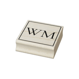 Personalised Monogrammed Rubber Stamp