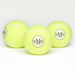 personalised Monogrammed Tennis Balls