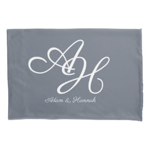 Personalised Monogrammed two names Pillowcase