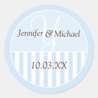Personalised Monogrammed Wedding Favour Labels